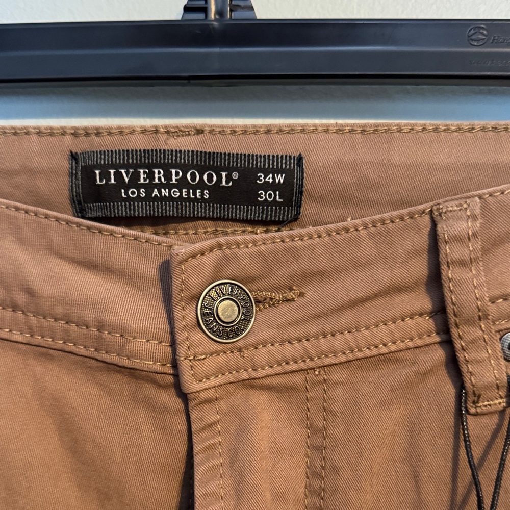 Liverpool Men's Tan Relaxed Jeans - Picture 2 of 7